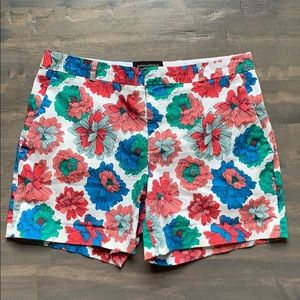 Banana Republic White & Floral Shorts